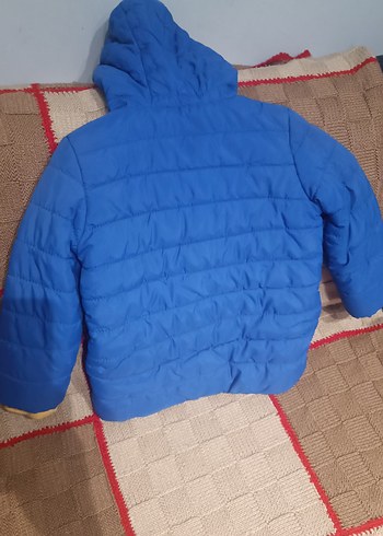 koton Kapüşonlu Mavi Erkek Çocuk Mont - Görsel 2