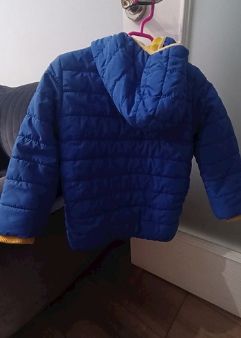 koton Kapüşonlu Mavi Erkek Çocuk Mont - Görsel 8