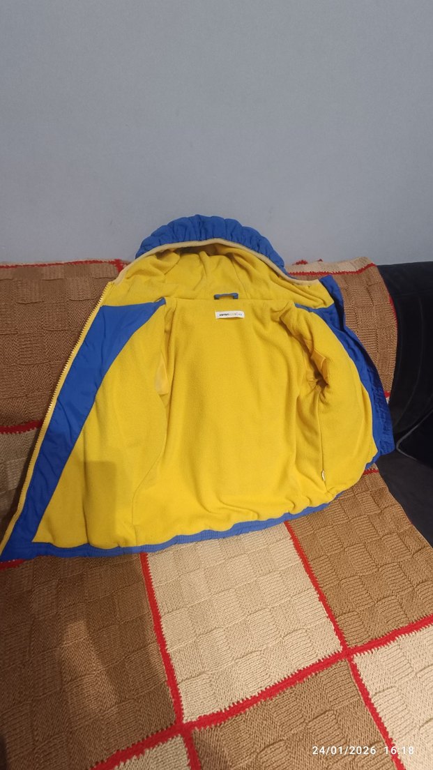 koton Kapüşonlu Mavi Erkek Çocuk Mont - Görsel 3