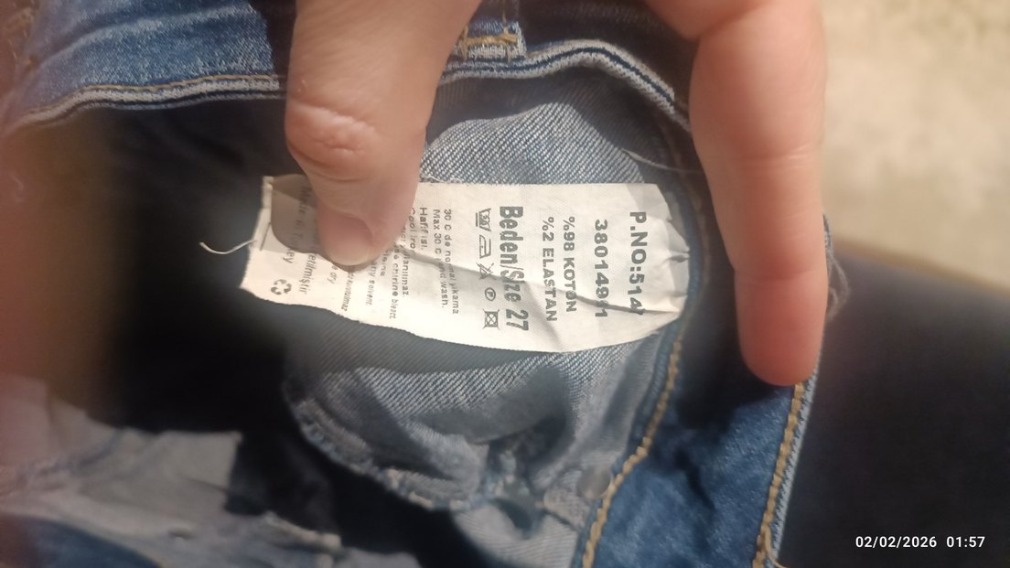 addax kız çocuk Normal Kesim Denim kot pantolon Jean - Görsel 3