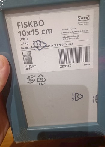 ıkea Fiskbo Mavi Çerçeve 10x15 cm - Görsel 2