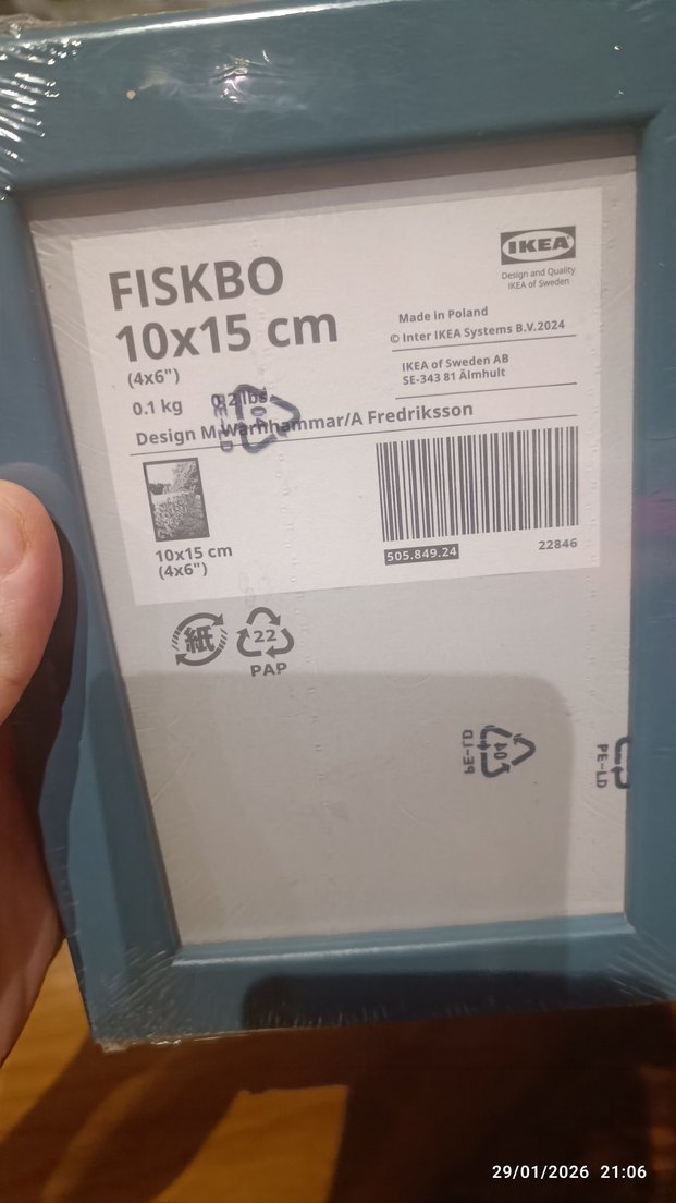 ıkea Fiskbo Mavi Çerçeve 10x15 cm - Görsel 2