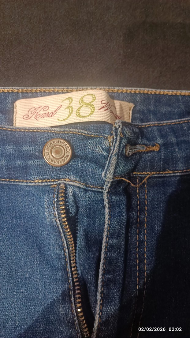 Yırtık Detaylı mız çocuk pantolon - Görsel 2