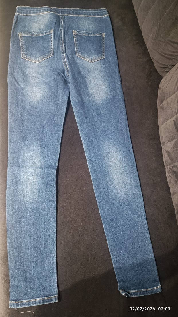 Yırtık Detaylı mız çocuk pantolon - Görsel 3