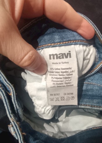 kız çocuk Mavi kot Jean pantolon - Görsel 3