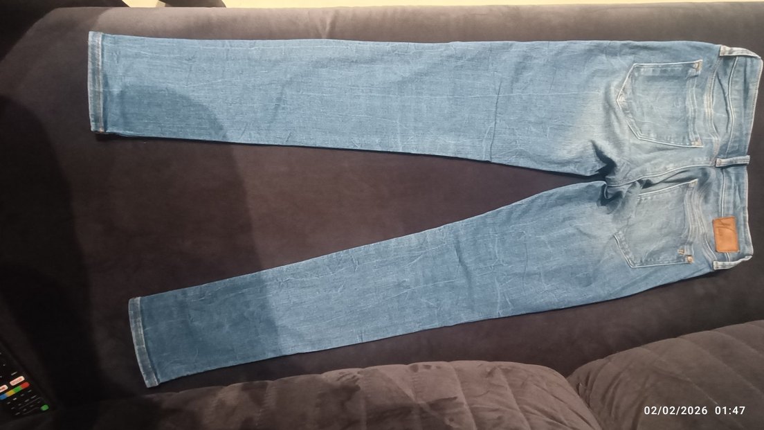 kız çocuk Mavi kot Jean pantolon - Görsel 5