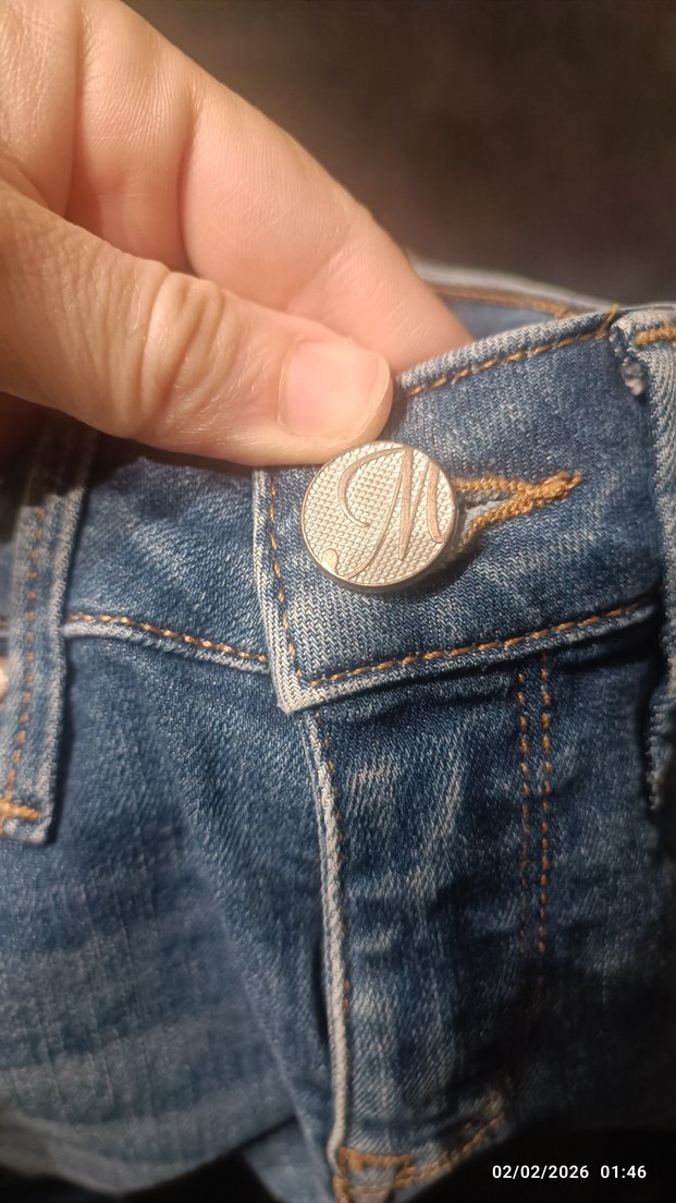 kız çocuk Mavi kot Jean pantolon - Görsel 2