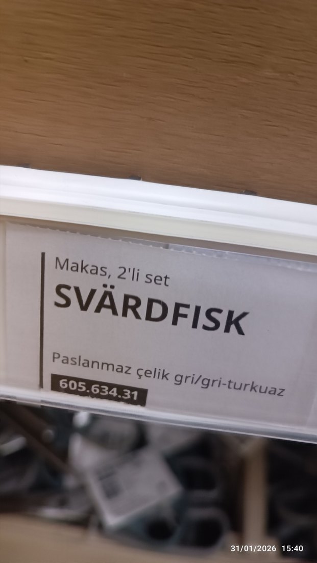 2'li ıkea Gri Saplı Paslanmaz Makas - Görsel 2