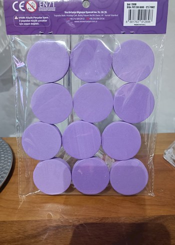 12 Parça Renkli Eva Baskı Seti eğitici etkinlik çocuk - Görsel 2