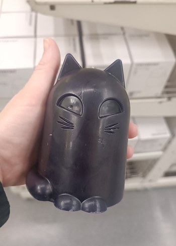 ıkea kutusunda sıfır Kedi Figürlü Siyah Mum - Görsel 5
