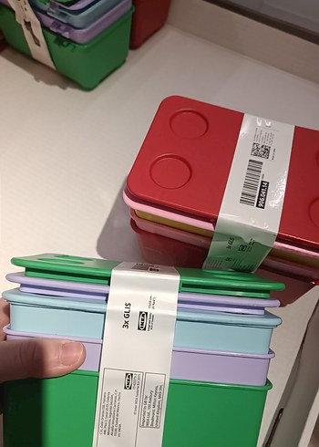 ıkea Plastik Saklama Kutuları 3'lü Set - Görsel 2