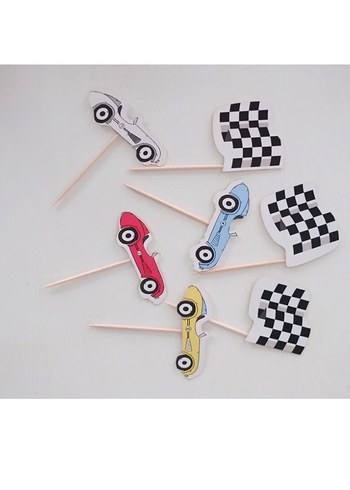 Partifabrik Renkli Yarış Temalı Parti Süsleri - Görsel 4