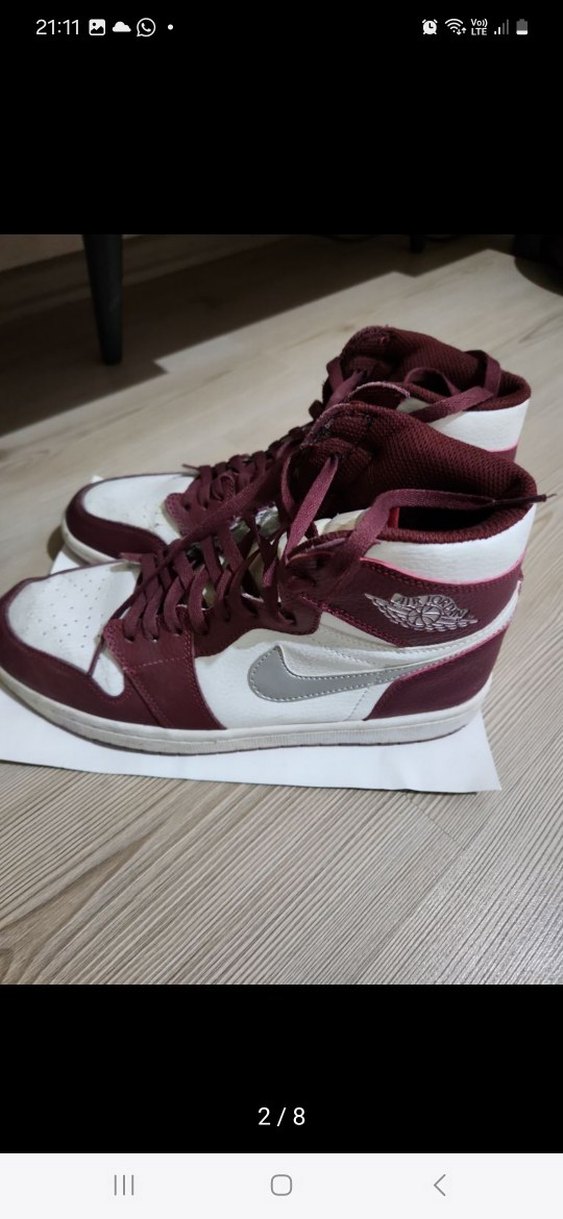 Jordan 1bordeux - Görsel 2