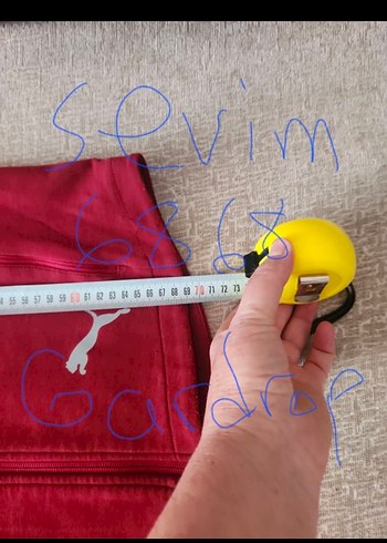 Bordo Fermuarlı Kadın Sweatshirt puma - Görsel 4