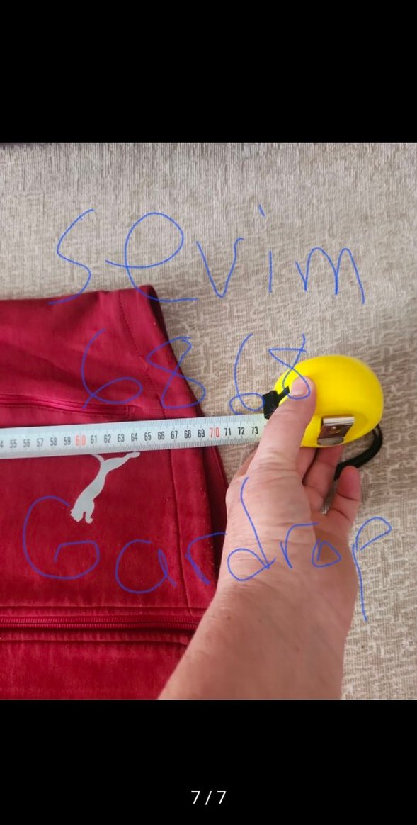 Bordo Fermuarlı Kadın Sweatshirt puma - Görsel 4