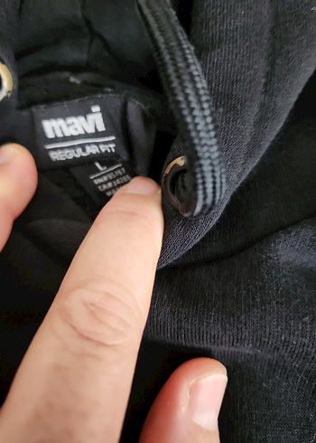 Kapüşonlu Sweatshirt renk ışiktan kaynakli tam siyah - Görsel 2