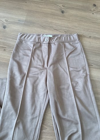 Bej Kadın  Kumaş Pantolon - Görsel 2