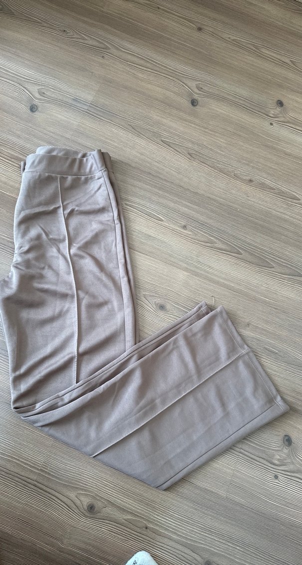 Bej Kadın  Kumaş Pantolon - Görsel 4