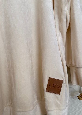 Bej Kadın Midi Sweatshirt - Görsel 4