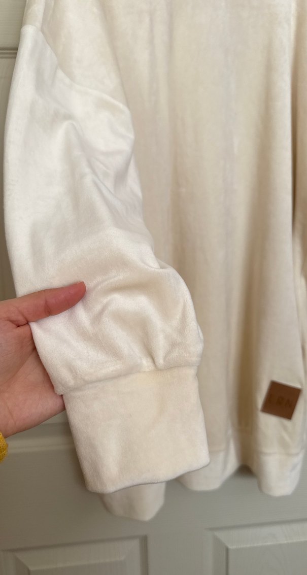 Bej Kadın Midi Sweatshirt - Görsel 5