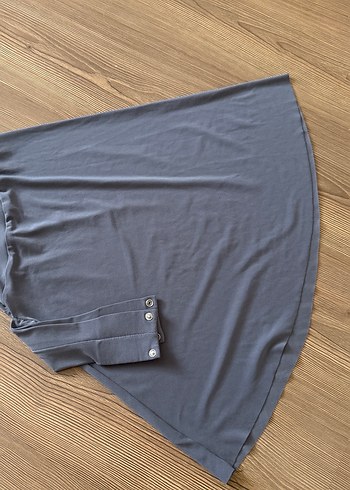 Düğmeli Gri Midi - Görsel 2