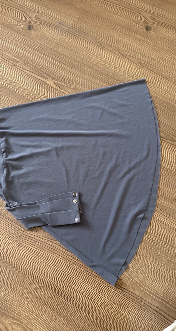 Düğmeli Gri Midi - Görsel 2