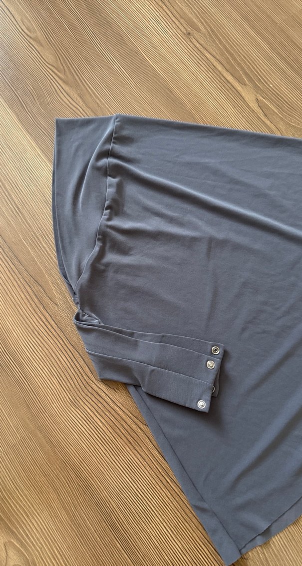 Düğmeli Gri Midi - Görsel 3