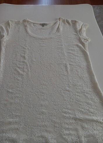 Zara Zara marka dantel tisort