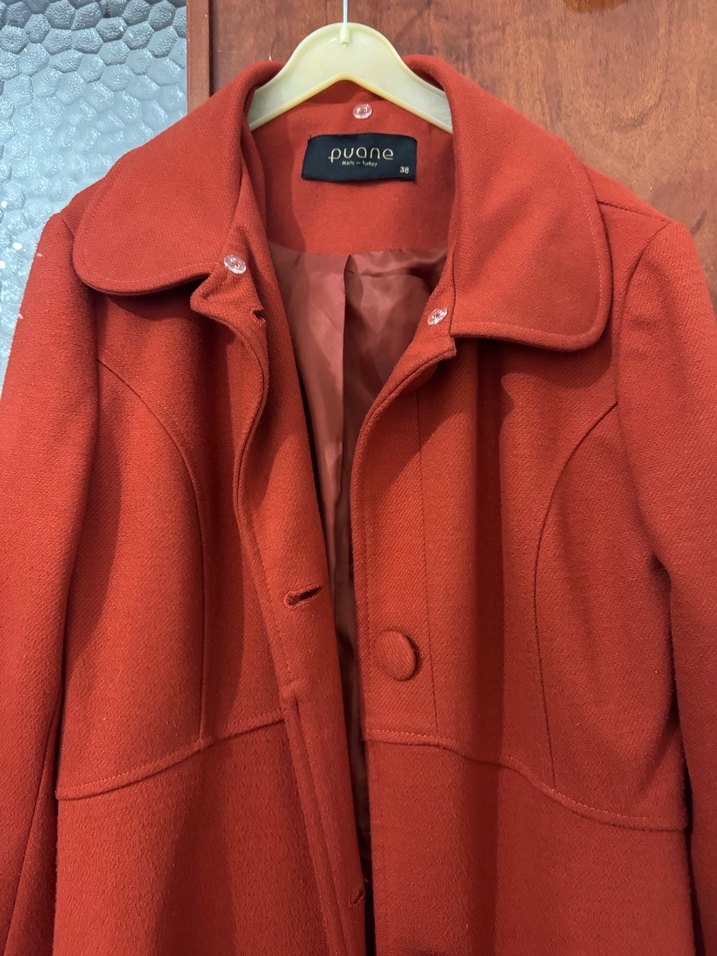 Kiremit  Uzun Kadın Kaban - Görsel 3