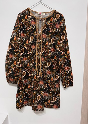 Bohem Tarz Uzun Kollu Tunik - Görsel 2