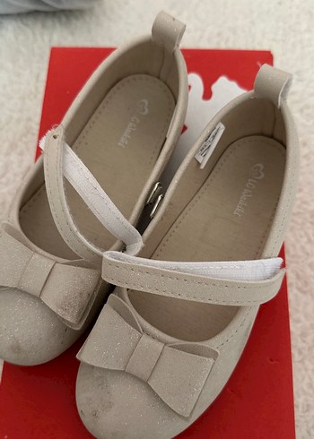 Kız Çocuk Beyaz Babet Ayakkabı - Görsel 2