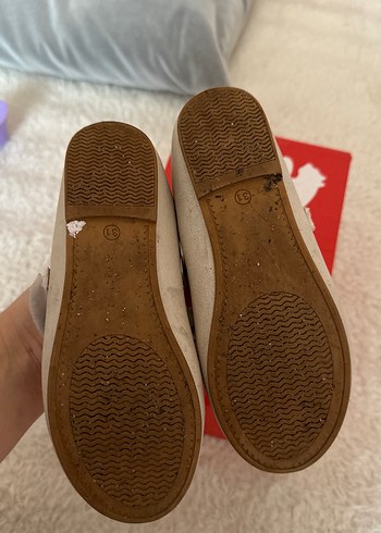 Kız Çocuk Beyaz Babet Ayakkabı - Görsel 4