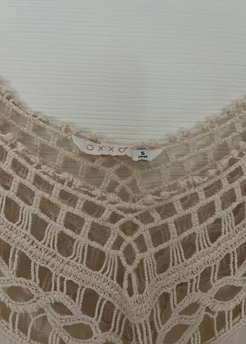 Dantel Detaylı Bej Bohem Kadın Bluz - Görsel 3