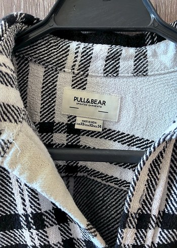 Gri Kareli Uzun Kollu Kadın Gömlek - Görsel 2