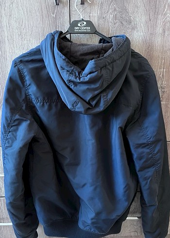 Koyu Mavi Erkek Fermuarlı Ceket - Görsel 3