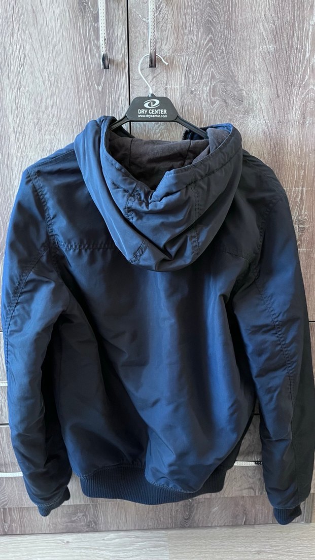 Koyu Mavi Erkek Fermuarlı Ceket - Görsel 3