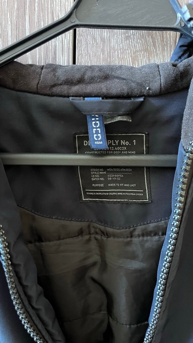 Koyu Mavi Erkek Fermuarlı Ceket - Görsel 2