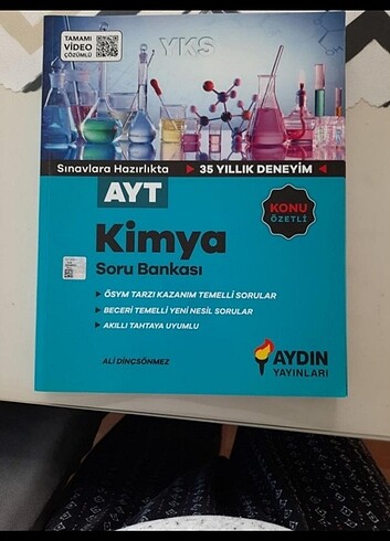 Aydın yayınları ayt kimya soru bankası