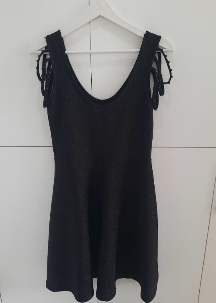 Siyah abiye mezuniyet elbisesi - Görsel 2