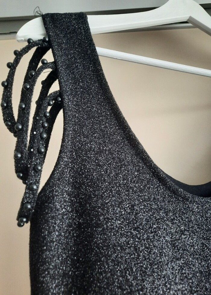 Siyah abiye mezuniyet elbisesi - Görsel 3