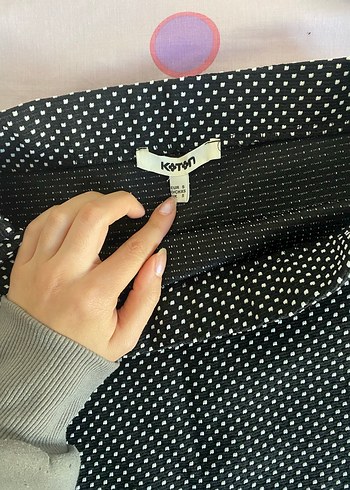 Puantiyeli Siyah etek - Görsel 2