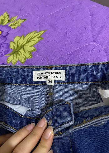 Kadın Denim Mini etek - Görsel 2