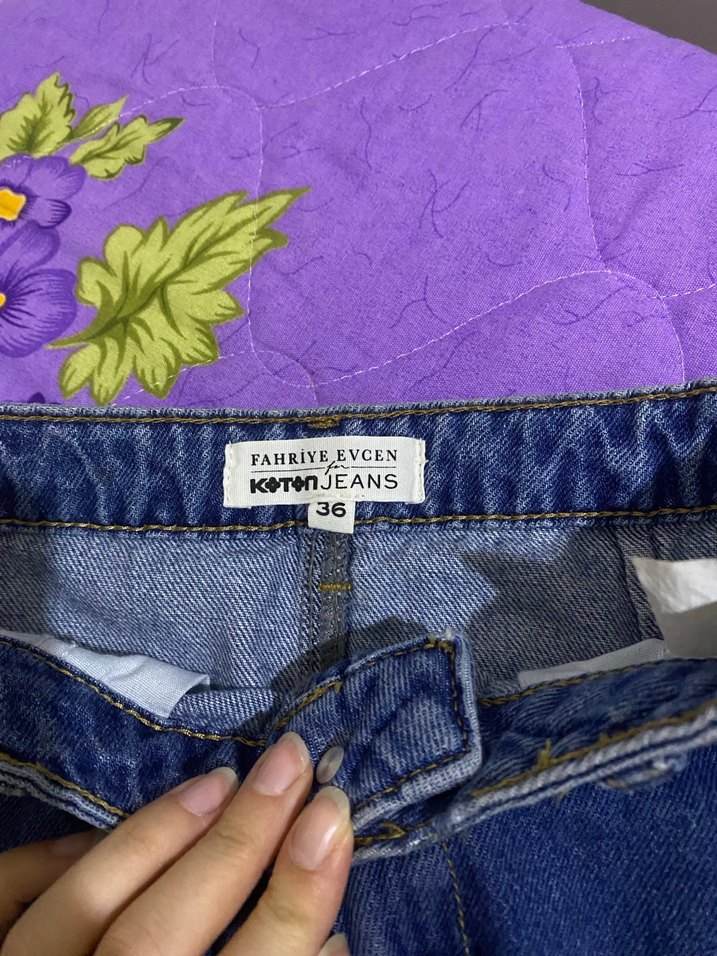 Kadın Denim Mini etek - Görsel 2