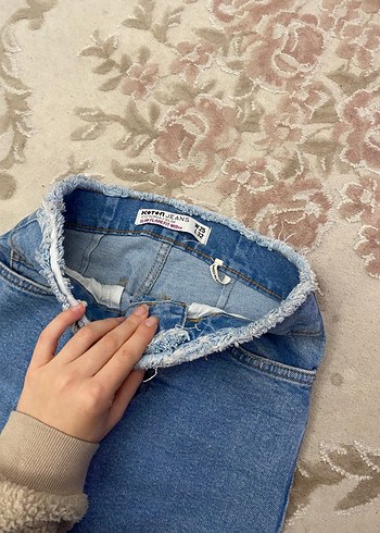 Kadın flare kot pantolon - Görsel 2