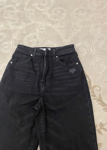 Siyah jean mom - Görsel 2