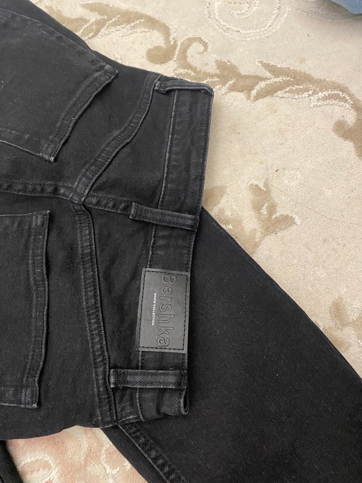 Siyah jean mom - Görsel 3