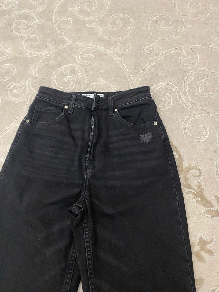 Siyah jean mom - Görsel 2