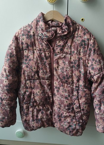 Bohem Stil Pastel Çiçek Desenli Kız Mont - Görsel 3