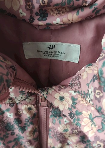 Bohem Stil Pastel Çiçek Desenli Kız Mont - Görsel 4