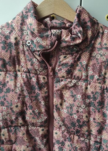 Bohem Stil Pastel Çiçek Desenli Kız Mont - Görsel 2